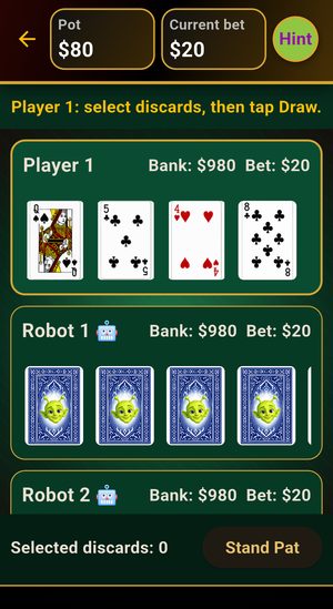 7 Card Draw during a hand
