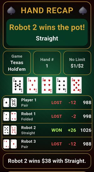 Texas Hold'em showdown