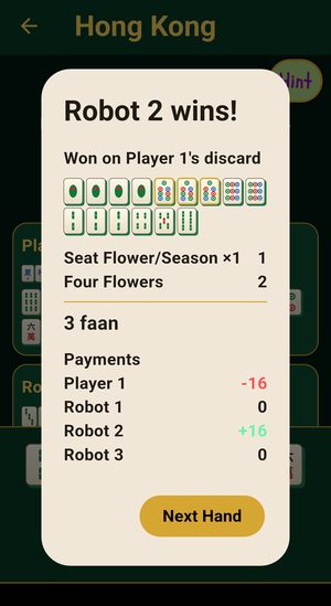 Mahjong showdown