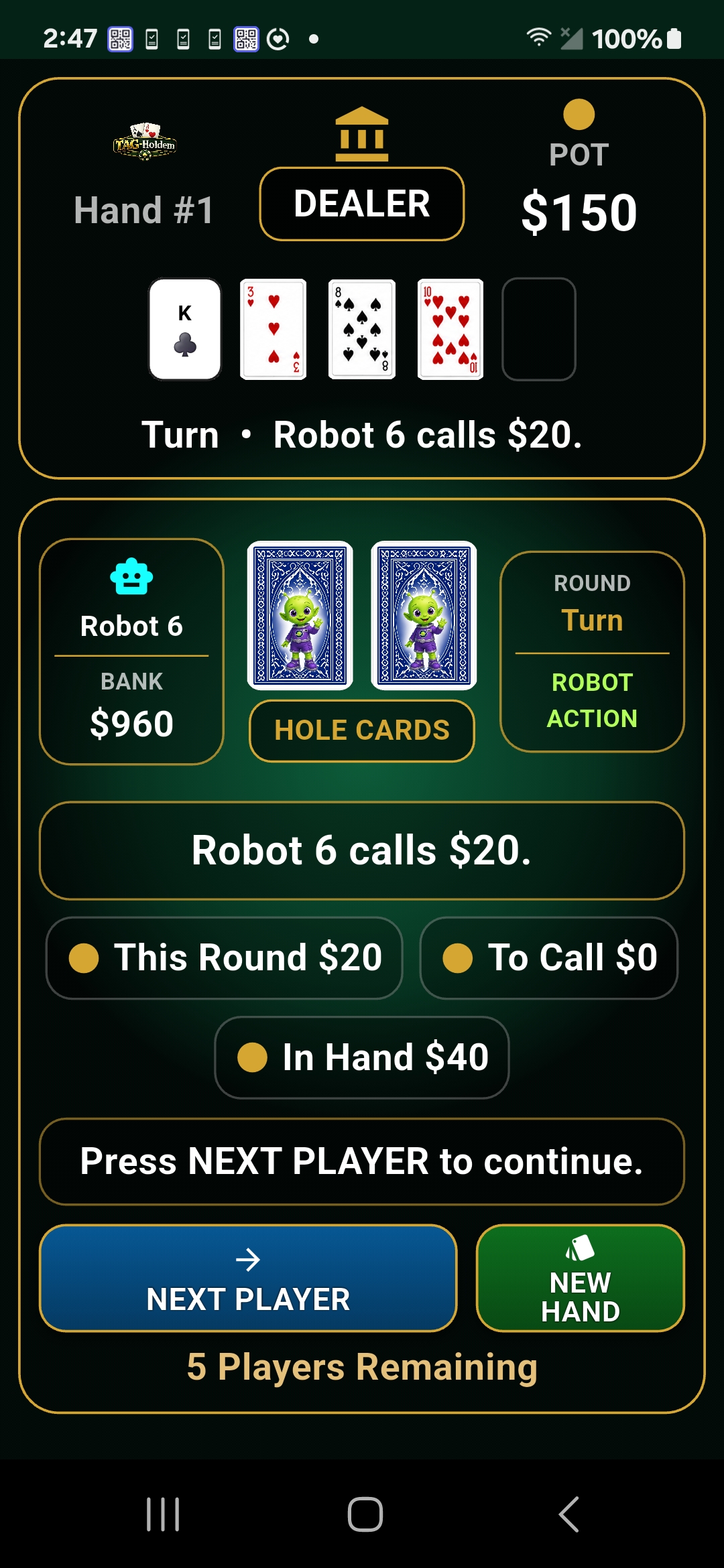 TAG_Holdem Screenshot